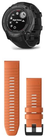 Garmin Instinct 2X Solar – GPS-Smartwatch mit unendlicher Akkulaufzeit im Smartwatch-Modus, über 40 Sport-Apps & QuickFit Band