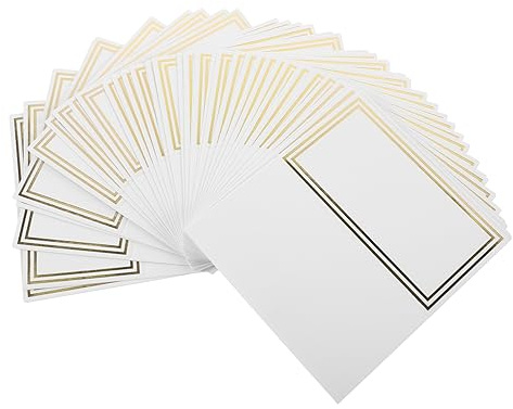 PartyKindom 50 piezas Tarjetas de Asiento Elegantes para Fiestas Tarjetas de Nombre para Decoración de Mesa Accesorios de Boda para Banquetes y Celebraciones