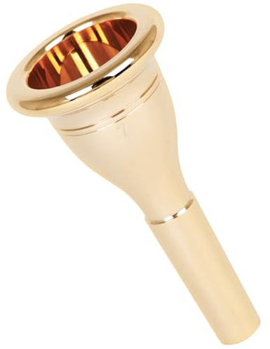 Vergoldetes Trompetenmundstück 13, 3mm Modell 7 für Schüler | Gilded Brass, Glatte Oberfläche ohne Grate,, Robust Verarbeitet, für Anfänger und Unterricht