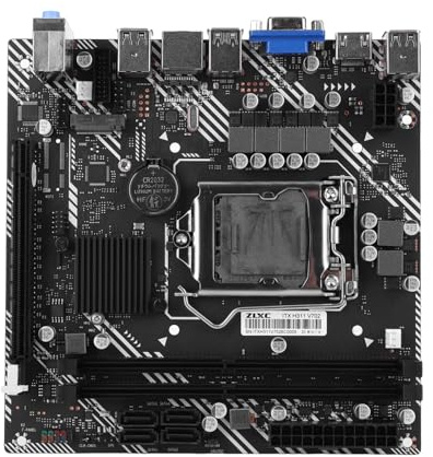 Carte mère LGA 1155 Socket DDR4 + M.2 NVME mise à niveau compatible avec processeurs Intel LGA 1155 Petit facteur de forme pour la maison et le bureau