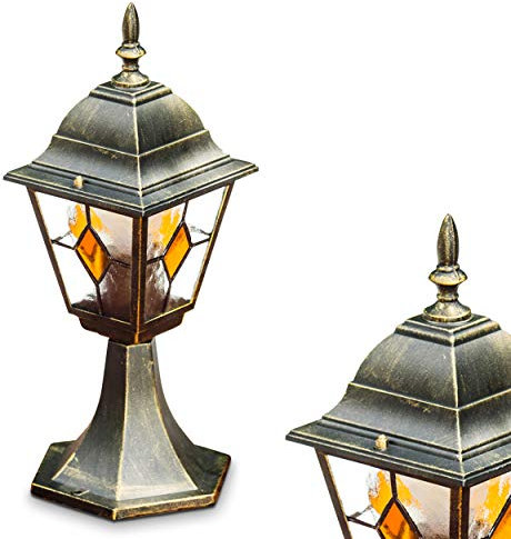 Lampada a zoccolo da esterno lampada da terra da esterno lampada da sentiero lampada da bitta in bronzo