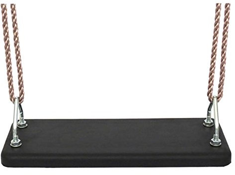 Siège balançoire Enfant Caoutchouc Noir renforçé 2 Cordes Suspension