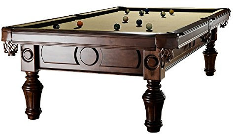 Billiard-Royal Billardtisch Pooltisch Modell General 8 ft. mit hochwertigem K-55 Bandengummi und freier Tuchwahl, Tuchfarbe:Beige