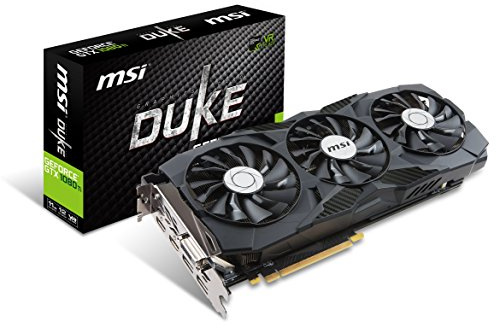 MSI Gaming GeForce GTX 1080 Ti 11GB GDRR5X DirectX 12 352-bit VR Ready Tarjeta gráfica (GTX 1080 TI Duke 11G OC)