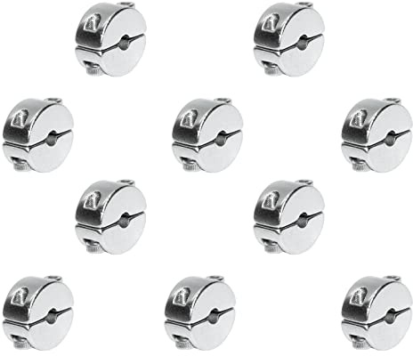 Stoppklemme (teilbar) aus Edelstahl V4A - Seilklemme Drahtklemme Drahtseil Klemme Drahtseilklemme (3mm, 10Stück)