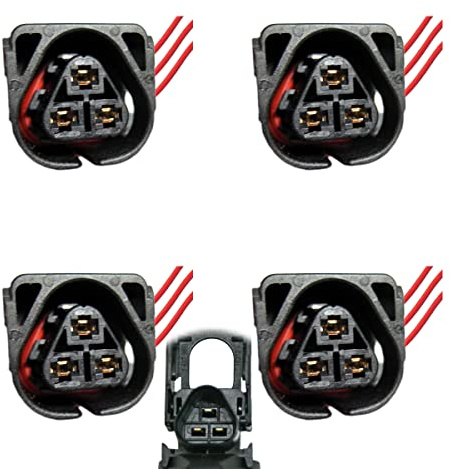 Greenspirits KFZ Ersatz Stecker Zündspule Benziner BOS BW 3-pole (4 x Female) mit Kabel kompatibel zu Bosch BMW Zündspulen