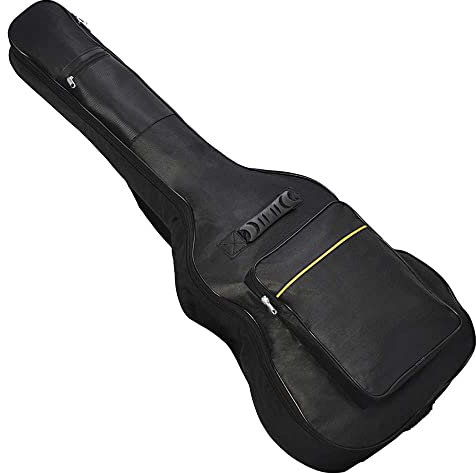 OcioDual Gitarrentasche, Gitarrenkoffer, Gitarrentasche Akustikgitarre, Rucksack mit Außentasche und Tragegriff, Wasserdicht, Rundumschutz für E-Gitarren, Guitar Accessories, Schwarz