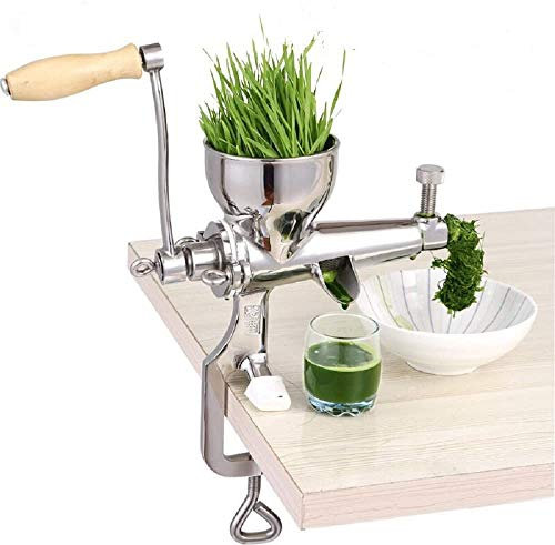 WLXW Spremiagrumi di Grano, Estrattore di Grano in Acciaio Inossidabile per Uso Alimentare, Strumento di Estrazione di Succo di Mano per Erba di Frutta di Grano