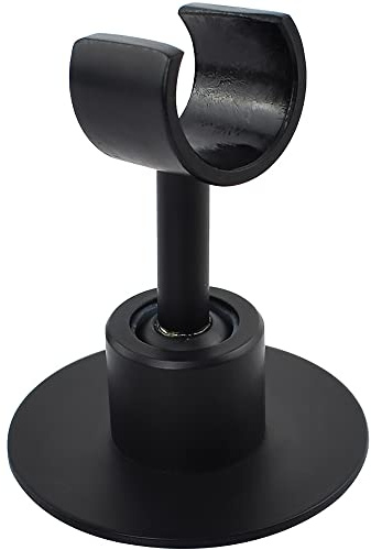 Support de pommeau de douche réglable à 360 °, support mural adhésif pour salle de bain/hôtel/pulvérisateur de bidet Noir 1 pièce