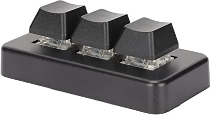 Annadue 3-Tasten-Tastatur, OSU-Tastatur, RGB-Hintergrundbeleuchtung, USB-Schnittstelle, Mechanische, Programmierbare -Tastatur, Plug-and-Play-Makro-Tastatur für Computer