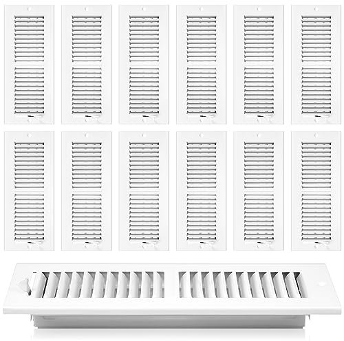 Zonon 12 Pcs 4 x 12 Inch (Interior Size) Air Vent Cover