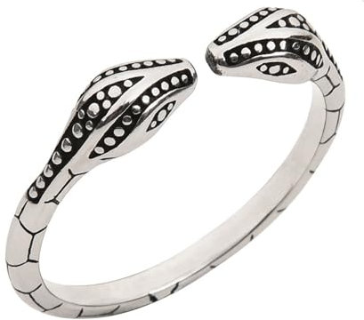 Guspiun Schlangen Penisring Edelstahl Cockring Eichelring CBT Cock Ring Penis Ringe Eichel Intimschmuck Ejakulations Verzögerung Bondage Erotik Sexspielzeug für Männer (24mm)