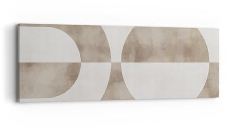 Moderno Quadro su Tela 90x30 cm Stampe da Parete Astratto Pastello - 5488 | Minimalismo Luminoso Forme Quadro Decorativo 1 pezzo Soggiorno Camera da Letto Arte da Parete Decorazione da Parete ARTTOR