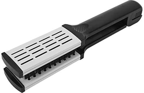Cepillo de Peine Alisador, Cepillo Alisador de Pelo, Peine Alisador Hueco, Transpirable, Resistente a Altas Temperaturas, Cepillo de Peinado y Negro de Doble Cara para el