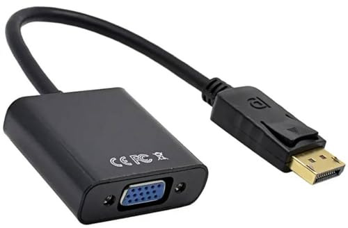Dp To Vga Cable Displayport To Vga Adapter Displayport Cable, One-way 1920x1200/1080p Full-hd Display Port To Vga Cable, Dp To Vga Adapter for Computer,laptop,monitor,tv,projector.