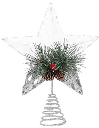LABRIMP Weihnachtsbaum Dekoration Glänzende Baumspitze Stern Licht Festliche Anlässe Romantische Für Weihnachten