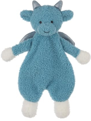 Apricot Lamb blau Drache Weiche Sicherheitsdecke Schmusetuch für Babys, Plüsch Schnuffeltuch, Beruhigungstuch für Baby Jungen und Mädchen, 26 cm