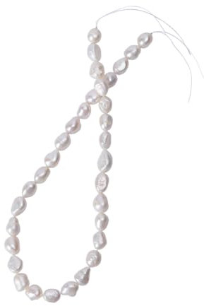 COSMEVIVI 1stück Perlenkette Barockperlen Natürliche Perlen Für Frauen Weißes Halbprodukt Ca Perlen Für Schmuckherstellung Und Kreative Designs