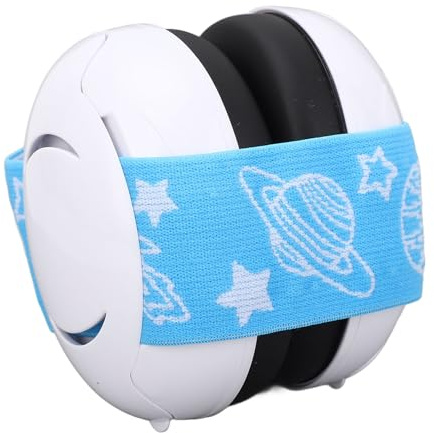 Cuffie Antirumore per Bambini, Fascia Regolabile, Cuffie Morbide per Neonati Fino a 18 Mesi con Strisce in Silicone Antiscivolo, Protezione per L'udito del Bambino, Adatte Ai