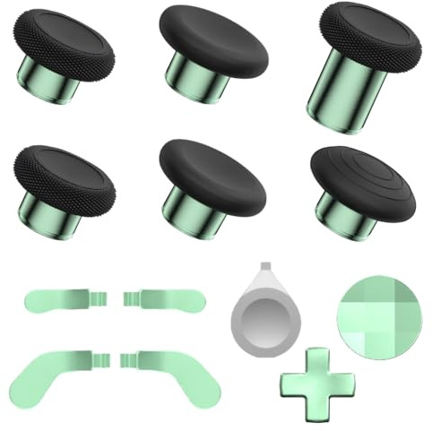 Elite Series 2 Controller Accessories Kit - Thumbsticks, D-Pads and Trigger Paddles with Storage Case for Elite Series 2 Core (Light Green)