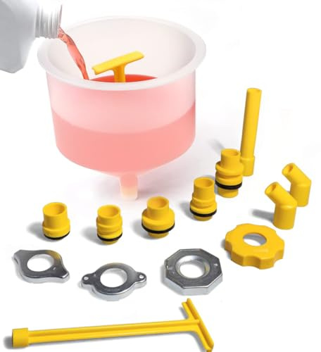 Ett 15 delar/set plastfyllning tratt hällhälla hällolja verktyg läckagesäkert kylmedel set fordon biltillbehör, fönsterrengörare