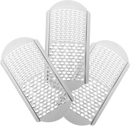 Lima para Pies 3 Piezas de Acero Inoxidable Removedora de Callos | Raspador de Durezas, Exfolia Piel Muerta, Cuidado Podal, Formato Doméstico