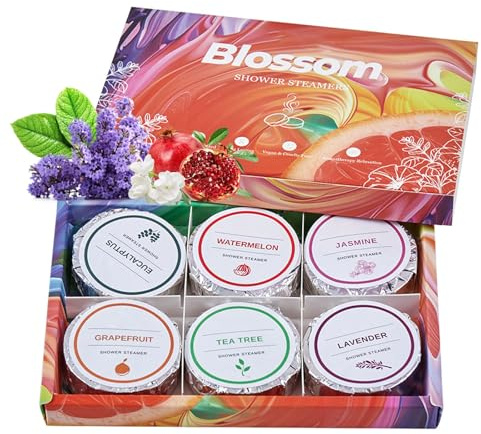 Altherona Duschdampfer Aromatherapie 6 Stück, Entspannung Shower Steamers, Badeset Frauen Geschenk für Frauen, Sie, Mama, Teenager Mädchen