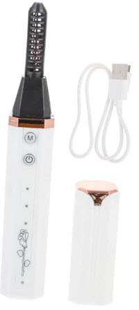 MERRYHAPY Elektrische Wimpernzange Tragbar USB Wiederverwendbar Umweltfreundliches Material Schnelles Vorheizen für Zuhause und Reisen