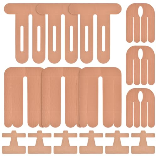 15 Pièces Bandes de Kinésiologie Prédécoupées pour Genoux, Poignets, Taille et Orteils, Respirant et Élastiques Tape Kinesiologie, Convient à La Course à Pied et Au Fitness