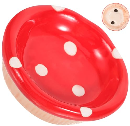 FRCOLOR Ceramic Small Animal Bowl for Hamsters Gerbils Chinchillas Sugar Gliders Hedgehogs Smooth Pet Food Dish Preventing Spills Safe for Dry Food and Snacks
