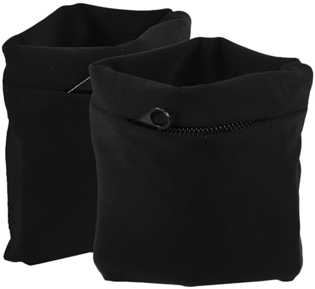 Homoyoyo 2 Stück-Pack Sport Armbänder Geldbörse aus Polyester für Damen und Herren Große Speicherkapazität Bequemer Sitz zum Joggen und Hundespaziergang in Schwarz