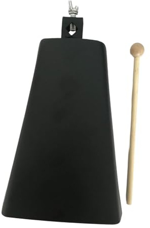 Generic Eiserne Kuhglocken, Lärmmacher, Professionelle Tragbare Musik Kuhglocken, Handpercussion für Baseball Schlagzeugsets Und Sportveranstaltungen, 9 Zoll