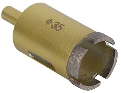 Duokon Lochsägenbohrer, 16 Mm, Goldfarben Lackierter Körper, Diamant-Lochschneider für Marmor, Glas, Stein, Fliesen, Sauberer Schnitt, Stabiles Bohren für die Wasserhahnmontage auf Arbeitsplatten