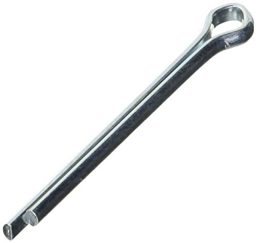 Hillman 100 Pcs Extended Prong Cotter Pins (1/4 x 3) | Zinc-Plated Steel Split Pins for Shaft & Hitch Fastening | Corrosion-Resistant Hardware for Machinery, Automotive & Mechanical Applications