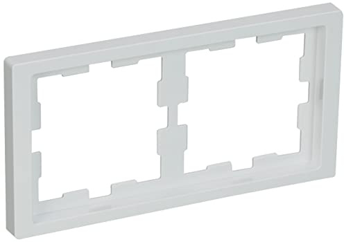 Schneider Electric Merten D-Life-Rahmen, 2-fach, MEG4020-6535 | Für Steckdosen und Schalter, System Design, lotosweiss, 1 Stück