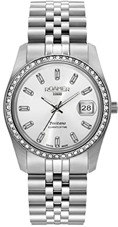 Roamer Damen Uhr Analog Quarz 853858 41 19 20 Positano Edelstahl