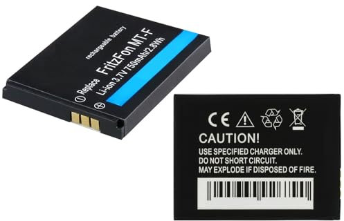 Akku für AVM Fritz!Fon MT-F / M2 / C4 / C5 ersetzt 312BAT006, 312BAT016 Telefon Batterie Accu 3,7V, 750mAh Neu