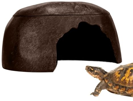Reptile - Ödla-skydd, våt grotta | Liten reptil gömställe dekoration fuktgrotta med gecko-handfat för sköldpadda sköldpadda skäggig sköldpadda
