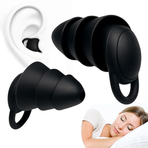 Tapones Oídos Ruido Dormir Silicona Reutilizable - Cancelación de Ruido para Dormir - Solución para Dormir - Sensibilidad al Ruido - Talla Única - Reducción de Ruido 26 dB