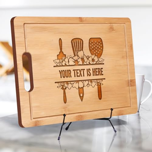 Planche à découper gravée personnalisée – Planche à découper personnalisée pour mariages, anniversaires – Cadeau de décoration de cuisine