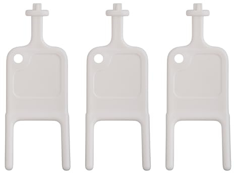 Chiave dispenser universale compatibile con porta carta e asciugamani Jofel C Fold, chiave di accesso di ricambio per bagni commerciali, uffici ed edifici pubblici, confezione da 3