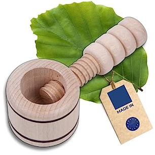 HOFMEISTER® Nussknacker aus heimischem Buchen-Holz, hochwertige Handarbeit, knackt Jede Nuss mit wenig Kraft