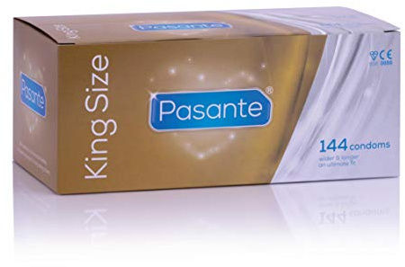 Pasante King Size, extra stora kondomer med 60mm bredd, 1 x 144 stycken