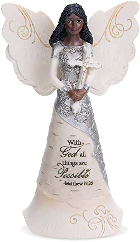 Pavilion Gift Company 82348 Strength and Healing Angel Figurine, 6-1/2-Inch, White