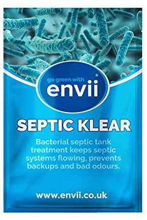 envii Septic Klear - Enzimi per Fosse Biologiche, Pulizia e Manutenzione Batteri per Fosse Biologica Pastiglie, Scioglie Gli Ingorghi ed Elimina Cattivi Odori – Trattamento di 12 Mesi