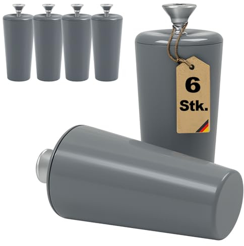 markiso® Rolladenstopper Grau geschlossen [6 Stück] Wespenschutz, Rollladen Anschlagstopper 40 mm inkl. Schraube & Dichtung - Rollostopper für Rollo & Jalousie - Ersatzteile & Zubehör für Rolladen