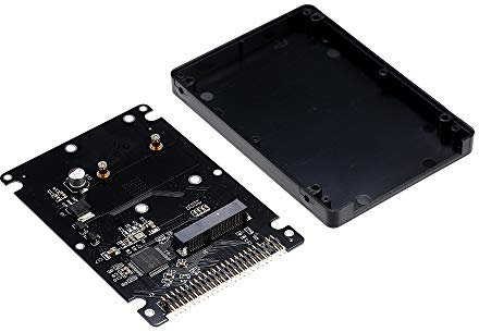 Docooler SATA Adapter mSATA zu 44PIN PATA IDE SSD HDD mSATA zu PATA Konverter Adaptergehäuse (schwarz)