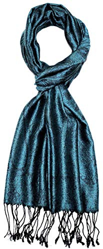 Lorenzo Cana Luxus Herrenschal Schal Schaltuch jacquard gewebt 100% Seide Paisley Muster Seidenschal Seidentuch Männerschal mehrfarbig 70 x 190 cm
