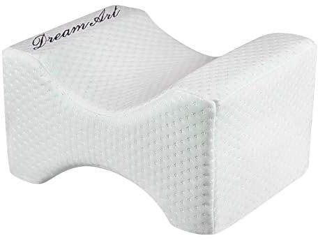 Memory Foam Kniekissen für Seitenschläfer - Ergonomisches Keilkissen für Beinstütze, Wirbelsäulenausrichtung, Schmerzlinderung im Rücken, Schwangerschaft, Ischias, Hüfte und Genesung nach Operationen