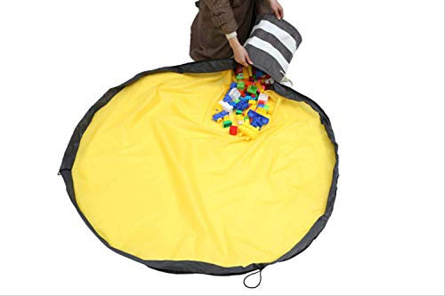 Grantien Kinder Spielzeug Aufbewahrung mit Kordelzug,Wegrutschen Speicher Beutel,Spieldecke Tasche,Leinwand 150cm